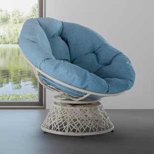 Wayfair Blue Swivel Accent Chairs You Ll Love In 2024   Ariyelle Swivel Papasan Accent Chair With Extra Thick Cushion For Ultimate Comfort 